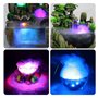XUJAIOLQP Mini Mist Maker 12 LED Mister Fogger Water Fountain Pond Fog Machine Vaporisateur Humidificateur Fontaine D'intérieur 