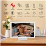 Frameo Cadre photo numérique 10,1" 5000 mAh alimenté par batterie WiFi 32 Go HD IPS Écran tactile avec chargeur sans fil Rotatio
