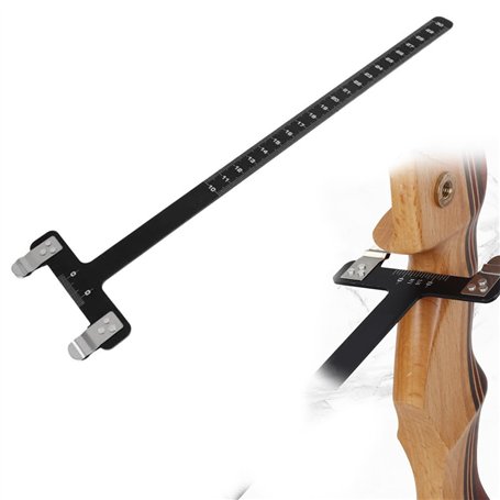 POFET 32.6cm Pro Archery T Ruler Bow Square pour Les arcs Classiques et d'arc à poulies