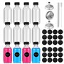 12 Mini Bouteille Verre,Bouteilles Miniatures Réutilisables 60ml