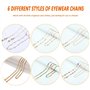 6pcs Chaîne de lunettes lanière de lunettes Cordon Lunettes Perles Lunettes à chaînes perlées chaîne de masques chaîne de lunett