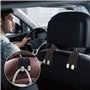 Newpop Lot de 2 Porte Sac Voiture, Crochets Organisateur de Siège, Crochet pour Appui-tête de Voiture, Crochets Doubles pour App