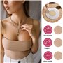 Cache 60 Pièces Teton Femme Nipple Cover Invisible Mamelon Adhésivestéton Femme Ronde Jetables Pasties Auto-adhésif Autocollants