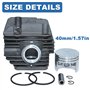 AUMEL Kit de bague de tige de piston de cylindre de 40 mm pour la tronçonneuse Stihl MS200 MS200T 020T, remplacer 1129 020 1202.