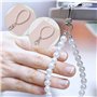 Oruiiju Chaîne de téléphone portable universelle,Bracelet de téléphone portable en perles，2 Pcs Bracelet Téléphone Perle Chaîne 