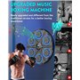 Machine de Boxe Musicale,Machine de Boxe Electronique LED Bluetooth 12 Modes & 12 Vitesses,Véritable expérience de Boxe Gants de