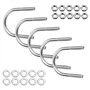 XAVSWRDE 5 PCS Boulons en U en Acier Inoxydable 304 M8*500mm U Bolt Stainless Durable Antirouille Boulon en U Carré Anti-corrosi