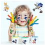 UdacA Tatouage Temporaire Enfant, 8 Feuilles Etanche Tatouage Ephémère Kit Tatoo, Temporary Tattoo Cadea Décoration De Fête Garç