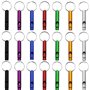 DOULEIN Sifflets de Survie d'urgence avec Porte-clés ,21 Pièces Aluminium Sifflet de Survie de Sécurité Sifflet Enfant pour Le S