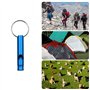 DOULEIN Sifflets de Survie d'urgence avec Porte-clés ,21 Pièces Aluminium Sifflet de Survie de Sécurité Sifflet Enfant pour Le S