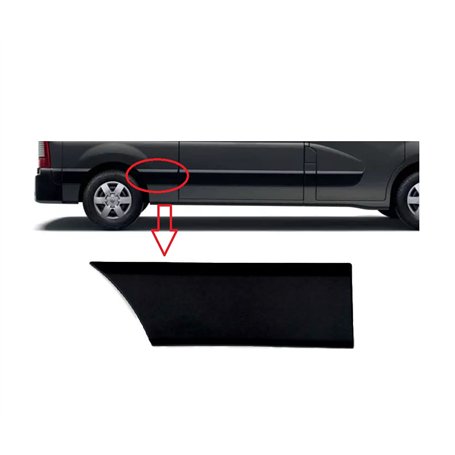 Bande de moulage Arrière Droit (châssis L2) pour Master III