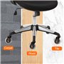 Gvolatee 5 pièces roulette chaise de bureau en caoutchouc 11mm x 22mm, 360° Rotation pour jeu chaises, roulette pivotantes conce