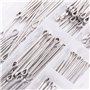 Glarks 90 pcs en acier inoxydable 304 Cotter Pin Clip principales ultraconfortables Fixation Assortiment kit