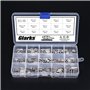 Glarks Assortiment de 180 goupilles à ressort fendues M2 M2,5 M3 M4 - En acier inoxydable 304