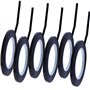 Outus Lot de 6 rubans adhésifs de 3 mm de large pour tableau blanc - Noir