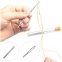 Eupneicu Aiguille A Laine Aiguille À Coudre [ 11 Pièces ], 4 Tailles Aiguilles À Broder, Pointe Courbée Aiguille À Tapisserie Po
