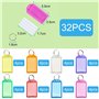 Kzouenzu Porte Cles Etiquette [32 Pièces], Étiquettes Clefs, Porte-Clés Avec Étiquettes En Papier Vierge Lignées, Pour Marquer L