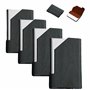 HJYDGJ Lot de 4 porte-cartes de visite fins en acier inoxydable - Porte-cartes de visite - Pour homme et femme - Support pour ca