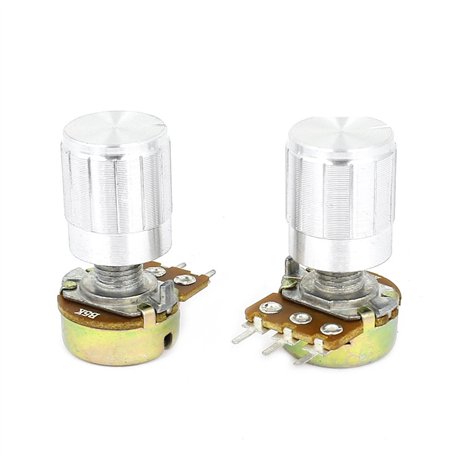 sourcing map 2 pcs 5K OHM Potentiomètre Rotatif linéaire 5KO B5K Pot