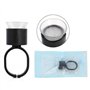 50 pièces Microblading Anneau Tasses, Bague de Tasses de Pigment avec éponge, Porte-encre de Tatouage de Sourcil pour le Support