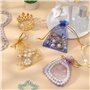 9 * 12cm Mélanger Couleur Organza Pochettes Sachet avec Motif étoile et lune Cadeaux Bijoux Q