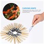 Yosoo 80Pcs Kit Outils Sculpture Culinaires Portable Alimentaire Outil Coupe Cuisinier Épluchage Fruit Légume Garniture pour Che