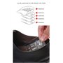 Silicone Talonnettes, Insertions de 5 Couche Gel Augmentation Coussinet de Talon Botte Chaussure Souple Anti-dérapante Masculine