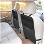 2Pcs Organisateurs de Voiture Kick Mats, YOOFAN Protection Arrière de Siège Auto, Kits De Rangement Pour Siège Arrière De Voitur