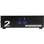 Duttek 2 Port AV commutateur RCA Switcher 2 en 1 Sortie vidéo Composite L/R boîte de sélection Audio pour Consoles de Jeu DVD ST