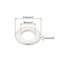 sourcingmap M5x10mmx0.5mm Rondelle Plate en Acier Inoxydable Rond pour Vis à Boulon 100Pcs