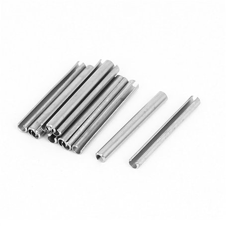 sourcingmap Goupille à Ressort Fendue M3 x 30 mm en acier inoxydable 304 Rouleau Cheville broche 10pcs