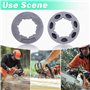 Adefol 3/8" Jante de pignon pour Husqvarna 555 154 254 257 262 XP 455 460 Rancher 50 51 55 tronçonneuse Oregon 18270