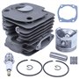 Adefol Nikasil plaqué 50 mm Cylindre Piston Roulement à Aiguilles Joint Kit pour Husqvarna 365 371 372 XP 362 Tronçonneuse Pièce
