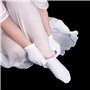6 Paires Chaussettes Hydratantes en Coton Chaussettes Pied Spa Chaussettes Hydratantes pour Peau Dure Sèche et Craquelée, Blanc