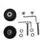 Create idea 2pcs OD40mm Roues de Valise Bagages roulettes Kit de Réparation Remplacement Rechange Axes Deluxe