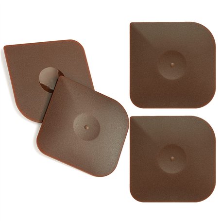 WANGCL Lot de 4 grattoirs à casseroles en nylon et fonte - Multifonctionnel - Grattoir en grès pour cuisine et maison