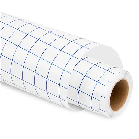 Lya Vinyl Papier Transfert pour Vinyle Adhesif - 30 x 457cm Grille Bleue Papier Transfert Vinyle for Cricut