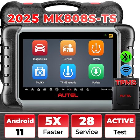 Autel MaxiCOM MK808S-TS Valise Diagnostic Auto: Outil TPMS 2024 test actif mis à jour de MX808