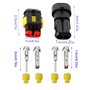 CESFONJER Imperméable à l'eau Connecteur, Électrique Prise Mâle et Femelle, AWG Connecteur étanche électrique pour Moto Scooter 