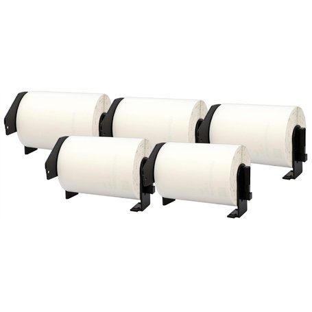 5x DK-11241 102 x 152 mm Compatibles Étiquettes d'expédition (200 Étiquettes par Rouleau) pour Brother P-Touch QL-1050