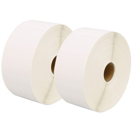 2 Compatibles Rouleaux 52mm x 38mm Étiquettes thermique pour Zebra GK420d GK420t GC420d GX420d GX420t GC420t GX430t GT800 LP2844