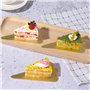 Planches à Gâteaux à la Mousse Supports à Gâteau Triangulaire en Carton Doré Jetable Plateau de Desserts Assiettes en Papier à B