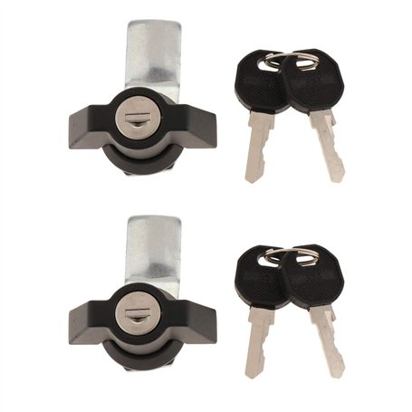 2pcs Verrouillage à Clé pour Porte Armoir à Outils Électrique
