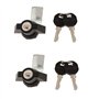 2pcs Verrouillage à Clé pour Porte Armoir à Outils Électrique