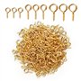 BigKego Lot de 600 petites vis à œillets en métal doré pour la fabrication de bijoux