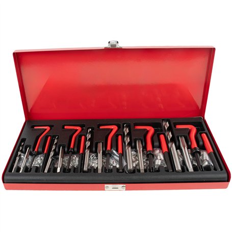 Dixhills Helicoil Kit de réparation de filetage 131 pièces pour M5 M6 M8 M10 M12