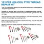 Dixhills Helicoil Kit de réparation de filetage 131 pièces pour M5 M6 M8 M10 M12