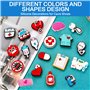 PIWOSGOL 60 Pcs Pins, Charmes de Chaussures en PVC, Infirmière Chaussures Pins Breloques de Chaussures à Thème Médical pour Chau
