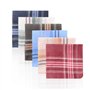 Mouchoirs En Tissu Homme 12 Pièces - Ensemble De Pochettes Classiques En Coton - Cadeaux Pour Hommes 36 X 36cm (6 Couleurs)