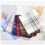 Mouchoirs En Tissu Homme 12 Pièces - Ensemble De Pochettes Classiques En Coton - Cadeaux Pour Hommes 36 X 36cm (6 Couleurs)